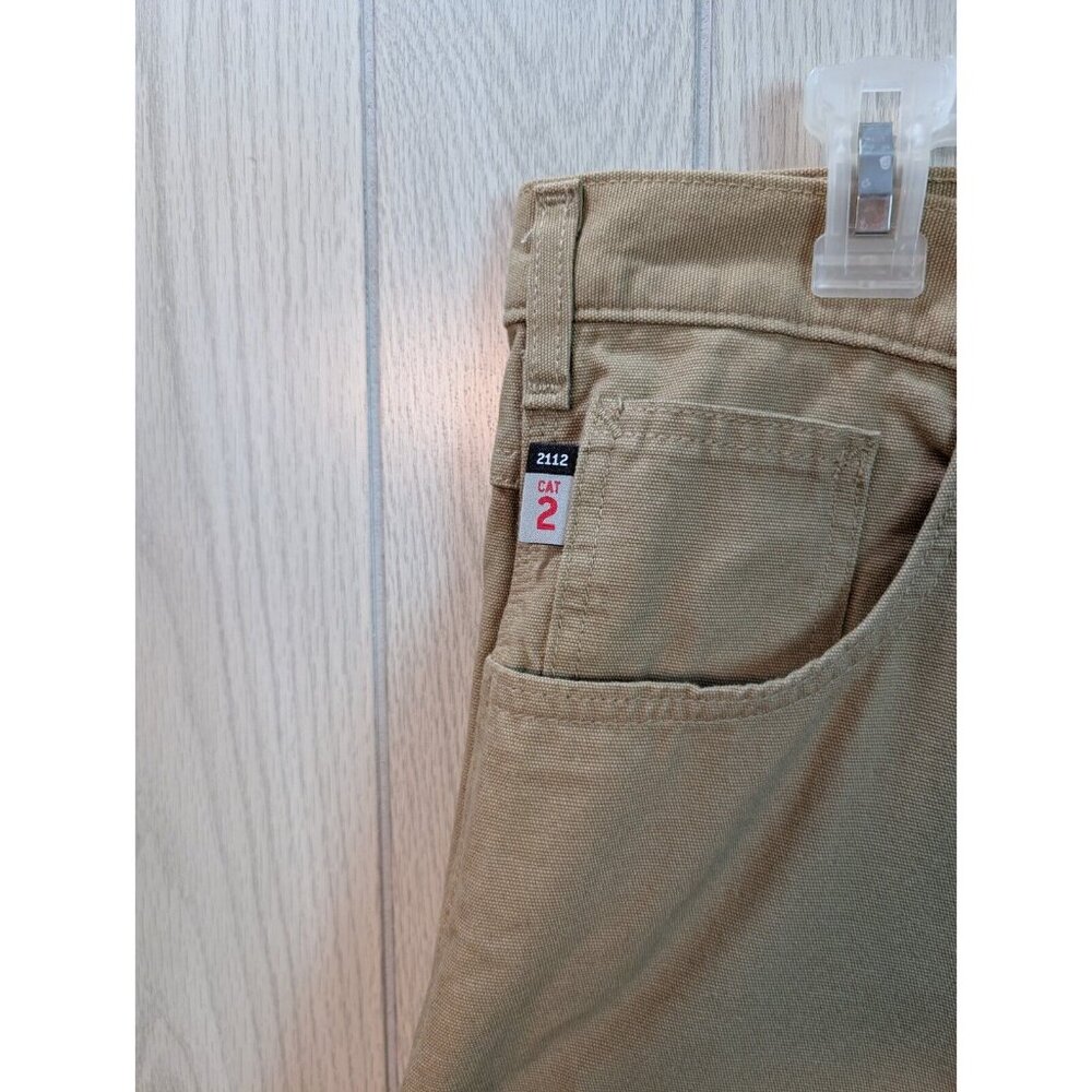 Mens 36x30 Carhartt FRB159-GKH FR Flame Resistant Canvas Pants Workwear - Picture 4 of 11